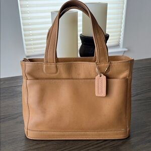 Vintage Coach Bleeker Caramel Leather Handbag 1999